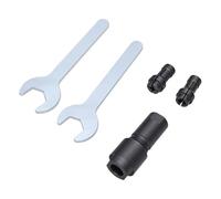 Topiky Adaptateur de Meuleuse d'angle vers Meuleuse Droite, Kit de Conversion de Mandrin 3 Mm 6 Mm, Adaptateur de Mandrin pour Meulage, Polissage, Ponçage, Fixation de de Droite en Acier au Carbone