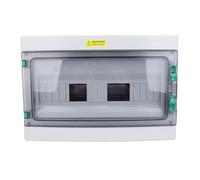 Topiky Boîte de Distribution d'énergie 18 Voies, Boîte de Disjoncteur Miniature Extérieure étanche IP66 avec Couvercle Transparent, Boîtier électrique étanche à la Pluie, Idéal pour le Câblage