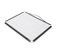 Topiky Calendrier Mensuel Effaçable à Sec Tableau Blanc Magnétique Double Face Mural Portable 2 en 1 avec Cadre en Aluminium Noir pour la Planification Scolaire, Bureau à Domicile, Effacement et