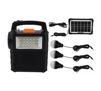 Topiky Centrale électrique Portable avec Kit de Panneau Solaire, Générateurs Solaires Extérieurs Intégrés, Lampe de Poche, Banque D'énergie Solaire, Alimentation de Camping pour la