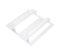 Topiky Chevet Organisateur Mural avec Crochets (Transparent) | Caddie mural, conception peu encombrante, auto-adhésif, rangement dans un dortoir, installation sans perceuse, 9,4x9,1x2,1