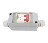Topiky Disjoncteur MCB 2P DC 500 V 32 A, Interrupteur de Déconnexion étanche IP65, Interrupteur Solaire de Protection contre les Surtensions, Boîte de Distribution pour Système Photovoltaïque (Sans