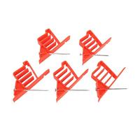 Topiky Empileurs de Câbles Robustes avec Clous, 25 Pièces, Clips de Fixation de Fils électriques pour la Rénovation Domiciliaire et la Gestion des Câbles, 3,27x0,47x1,77 Pouces (rouge)