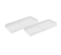 Topiky Extension de Gouttière de Descente de Gouttière, Bloc Anti-éclaboussures en PP Résistant aux Intempéries pour Le Drainage de l'eau Extérieur, Paquet de 2, 23,6x10x2,1 Pouces, Plateau de