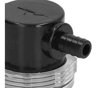 Topiky Filtre de Pompe à Eau, Crépine en Ligne avec Barbe ABS Sortie 3/8 Pouces 1/2 Pouces pour Pompes DC 12V 80 PSI