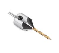 Topiky Foret à Fraiser 4,5 Mm, Foret à Chanfrein à Tige Ronde, Alésoir à Bois avec clé Hexagonale, Outil d'alésage pour Bois, Plastique, Matériau Souple (Simple 3mm + petite clé)