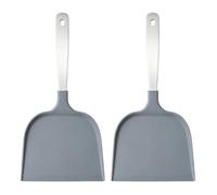 Topiky Grande Spatule, Matériau en Acier Inoxydable 304 (GRAY) | Manche rallongé, Résiste à la déformation, Entretien facile, Cuisson polyvalente