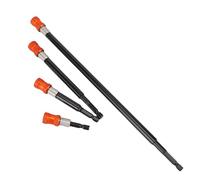 Topiky Jeu D'extensions D'embouts Hexagonaux de 1/4 Pouces, Supports de Forets Durables, Adaptateurs de Remplacement Rapide pour un Usage Domestique, Alliage D'aluminium 4 Pièces de 2-3/8 Pouces à 12