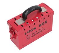 Topiky Lockout Tagout Box, Portable Steel Group Lock Box | Boîte à cadenas Safety Group, capacité de 12 cadenas, avec loquet de couvercle à charnière, pour conformité OSHA