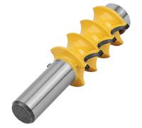 Topiky Mèche de Toupie à Triple Perle de Rayon de 3/16", Tige de 1/2", Mèche de Toupie pour le Travail du Bois pour Profil de Garniture, Mèches de à Pointe en Carbure pour le Bois