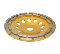 Topiky Meule Diamantée, Meules à Double Rangée pour Béton, Granit, Pierre, Marbre, Disque de Meuleuse d'angle pour le Meulage de Surface de Maçonnerie (180mm)