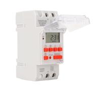 Topiky Minuterie Programmable sur 7 Jours, Compte à Rebours avec écran LCD Numérique, Minuterie électronique pour Appareils Ménagers, de Prise électrique 30 A, de 24 Heures avec 8 Réglages ON OFF