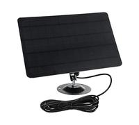 Topiky Panneau Solaire 10W 6V pour Caméras USB, Fixation Murale | Support rotatif à 360 degrés, conception protégée contre les intempéries, cellule en silicium monocristallin, kit de charge