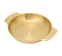 Topiky Poêle à Paella en Acier Inoxydable avec Deux Poignées, Grande Poêle, Plaque Chauffante Portable pour la Cuisson de la Paella, des Fruits de Mer et des Nouilles (36 x 25 m/14,2x9,8