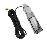 Topiky Pompe Submersible pour Puits Profond, Débit de 1,2 M³/h, Pompe à Vis Solaire à Tête de 40 M pour l'irrigation, en Acier Inoxydable 24 V CC avec Cordon d'alimentation de 32,8 Pieds