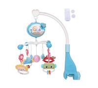 Topiky Projecteur d'étoiles Mobile pour Berceau Musical pour bébé, Veilleuse, Télécommande, 400 Mélodies Apaisantes, 5 Jouets Suspendus Rotatifs, Minuterie, Idéal pour les Nouveau-nés (BLUE)