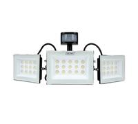 Topiky Projecteur LED 150W, 13500LM, 3 Têtes avec Détecteur de Mouvement | Lumière de sécurité à détecteur de mouvement avec télécommande, étanche IP66, 3 niveaux de luminosité pour une utilisation