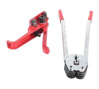 Topiky Sangle Plastique Manuelle Tendeur Soudeuse Kit D'outils D'emballage | Mécanisme de tension rotatif, coupe facilement la sangle, processus d\'emballage en 3 étapes, outil manuel portable, pour