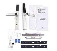 Topiky Serrure de Porte d'entrée sans clé, Serrure Intelligente avec Empreinte Digitale, Mot de Passe, Carte, clé, WiFi, Alliage d'aluminium pour une épaisseur de 40 à 120 Mm, pour le Bureau et la