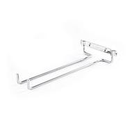 Topiky Single Row Iron Wine Glass Rack Wall Mounted for Kitchen Bar | Étagère de rangement pour tasses, gain de place, finition antirouille, installation facile, organisateur de Bar à domicile,