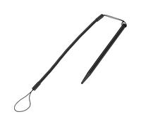 Topiky Stylet Résistif avec Corde à Ressort, Attache sans Perte, Stylet de Signature de Point de Vente Portable, Pointe Noire Résistante à l'usure pour Compteur de Banque (Short 92 Noir avec câble)
