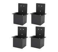 Topiky Support de Pergola en Acier au Carbone pour Poteau 4 X 4, Support de avec Revêtement en Poudre Noire, Connecteur Supérieur de Poteau de Pergola Haute Résistance pour Tonnelles, Porches,