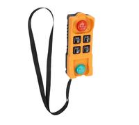 Topiky Télécommande de Grue sans Fil AC220V 6 Boutons, Contrôleur de Grue de Pont de Levage Industriel, Arrêt d'urgence, Portée de 100 M, Poignée Unique à 4 Voies pour de Camion électrique