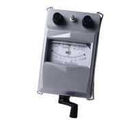 Topiky Testeur de Résistance D'isolement 2500V, Mégohmmètre à Manivelle | Mégohmmètre électronique avec boîtier en aluminium, testeur d\'isolation portable pour la réparation de moteurs, tests