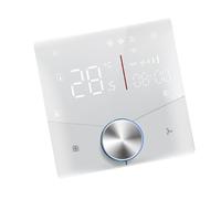 Topiky Thermostat WiFi, Affichage Numérique Tactile 5 et 2 Programmables, Contrôleur de Température de Climatiseur à 2 Tubes, Thermostat à économie d'énergie pour Le Refroidissement du Chauffage