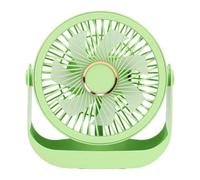 Topiky Ventilateur de Bureau Rechargeable, 5 Vitesses, Rotation 360 avec | Alimenté par USB de type C, fonctionne sur batterie 1 200 mAh, montable au mur pour une utilisation à la maison et dans la