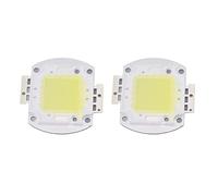 TOPINCN 2PCS Chip LED Haute Puissance, Puce à LED Ronde 100W COB COB 6000K Blanc Light Source Perles LED Perles D'émission de Lampe de la Lampe de Bulbe pour Exposition Home Studio