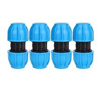 TOPINCN 4 Pcs PE en Plastique 25mm à 25mm Droite Tuyau d'eau Connecteur PPR PE PVC Tuyau Connexion Raccord