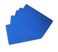 TOPINCN 50PCS Business Name Card, Portable Aluminium Plate Waterproof Gravure Carte de Visite pour Les DiplôMes et Les Cadeaux PersonnaliséS (Bleu)