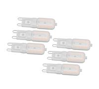 TOPINCN 6pcs Ampoule, 5W 22 G9 LED Dimmable Protection des Yeux économie D'énergie Plafonnier Lampe de Bureau, Remplacement de Lampe à LED Domestique (Lumière chaude 220V)