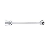 TOPINCN Bâton de Bruin à Miel Durable en Acier Inoxydable pour une Extraction Facile du Miel Cuillère à en Acier Inoxydable 304 pour Crêpes et Boissons Mélangées Argent 6,1 X 0,79 X 0,79 Pouces