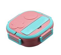 TOPINCN Boîte à Nourriture Portable Multi-compartiments, Récipient à Déjeuner de Grande capacité pour une Utilisation Intérieure et Extérieure (2 compartiments rose)
