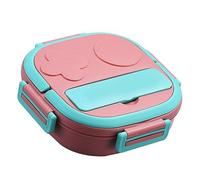 TOPINCN Boîte à Nourriture Portable Multi-compartiments, Récipient à Déjeuner de Grande capacité pour une Utilisation Intérieure et Extérieure (3 compartiments rose)