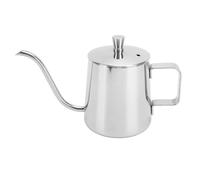 TOPINCN Bouilloire à café à Col de Cygne 350ml, Pot à Verser élégant en Acier Inoxydable pour Voyage et Camping