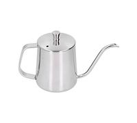 TOPINCN Bouilloire Goutte à Goutte en Acier Inoxydable pour une Préparation Parfaite du café avec Trou pour Thermomètre Pratique, Idéale pour les Amateurs de thé, 21,8 X 13,8 Cm (Argent 350ml)
