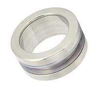 TOPINCN Bouton Creux Creux Poignée coulissante en Acier Inoxydable, poignée de Porte Ronde, Verre de Bain