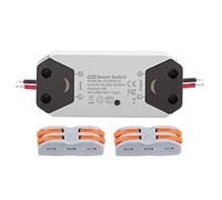 TOPINCN Bricolage WiFi Interrupteur D'éclairage Intelligent Contrôle de Disjoncteur Durable Compatible avec Alexa Home pour la Domotique 8.8 * 3.*2.5 Cm Blanc
