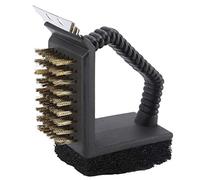 TOPINCN Brosse de Nettoyage Multifonction 3 en 1 en Acier Inoxydable pour Barbecue et Four
