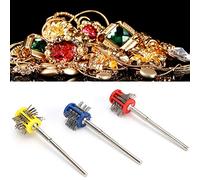 TOPINCN Brosse de Texturation en Métal, Brosse Métallique de Nettoyage de Rouille Professionnelle Durable pour le Polissage de Bijoux, Bricolage Amateur 3 Pièces