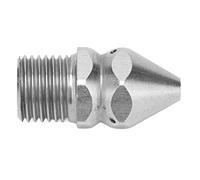 TOPINCN Buse de Nettoyage de Tuyaux G1/4 Pouces, Filetage Mâle, Jet Haute Pression en Acier Inoxydable pour le Nettoyage des égouts et L'entretien des Canalisations