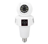 TOPINCN Caméra de sécurité Ampoule 2K, Suivi de Mouvement 360° WiFi 2.4GHz avec Vision Grand Angle 110° et Audio Bidirectionnel pour Surveillance Intérieure Domestique