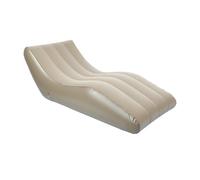 TOPINCN Canapé Gonflable floqué en PVC, canapé Gonflable Portable pour L'intérieur et L'extérieur, Camping, Plage