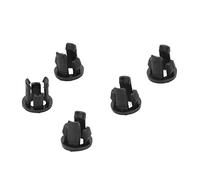 TOPINCN Clip de Support LED en Plastique, 200 Pièces, pour un Montage Facile D'ampoules de 5mm dans des Environnements Professionnels, Nylon Noir 66