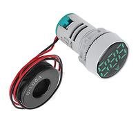 TOPINCN Compteur de Courant Numérique Haute luminosité, Indicateur Compact 220V AC pour Poste de Travail à Domicile, Mini Ampèremètre 1 unité (GREEN)
