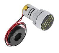 TOPINCN Compteur de Courant Numérique Haute luminosité, Indicateur Compact 220V AC pour Poste de Travail à Domicile, Mini Ampèremètre 1 unité (YELLOW)