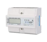 TOPINCN Compteur D'énergie Numérique 220/380 V avec écran LCD et LED Bicolore pour la de L'alimentation Triphasée dans les Environnements Commerciaux